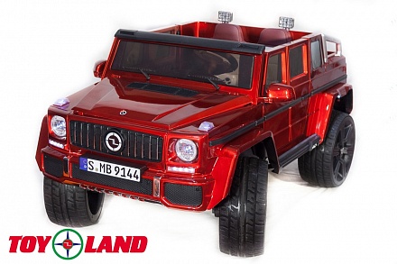 Электромобиль джип Mercedes Benz G Maybach, красный 